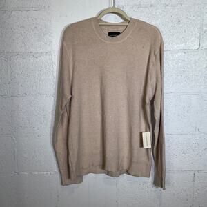 Lucky Brand Men's Doritan L/S Crewneck Sweater, Oatmeal XL $80